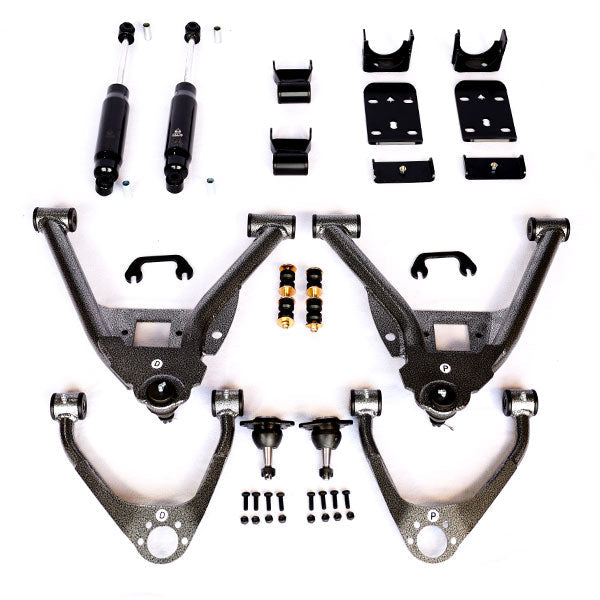 IHC - 2007-2016 GM1500 Extended Cab (Cast) 4/6 Lowering Kit-Lowering Kits-Deviate Dezigns (DV8DZ9)