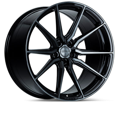 Vossen HF-3 20x10.5 / 5x120 / ET42 / Deep Face / 72.56 - Double Tinted - Gloss Black Wheel-Wheels-Deviate Dezigns (DV8DZ9)