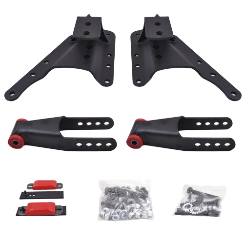 DJM - 2001-2010 Chevy 3500HD Short Bed 5 Inch Rear Lowering Kit-Lowering Kits-Deviate Dezigns (DV8DZ9)