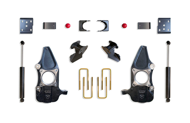Maxtrac - 2009-2014 Ford F-150 2WD/4WD 2/4 Lowering Kit With MaxTrac Shocks KC333424-Lowering Kits-Deviate Dezigns (DV8DZ9)
