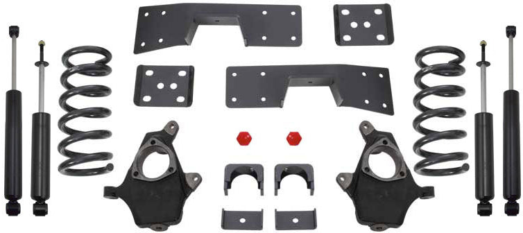 Maxtrac - 1999-2006 Chevy Silverado 1500 2WD (V6) 4/6 Lowering Kit-Lowering Kits-Deviate Dezigns (DV8DZ9)
