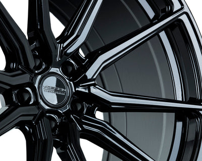 Vossen HF-3 22x10.5 / 5x127 / ET35 / Deep Face / 71.5 - Gloss Black Wheel-Wheels-Deviate Dezigns (DV8DZ9)