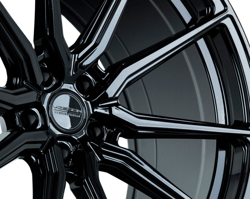 Vossen HF-3 22x10.5 / 5x127 / ET35 / Deep Face / 71.5 - Gloss Black Wheel-Wheels-Deviate Dezigns (DV8DZ9)