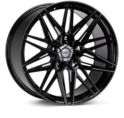 Vossen HF-7 20x10.5 / 5X120 / ET38 / Deep Face / 72.56 - Gloss Black Wheel-Wheels-Deviate Dezigns (DV8DZ9)