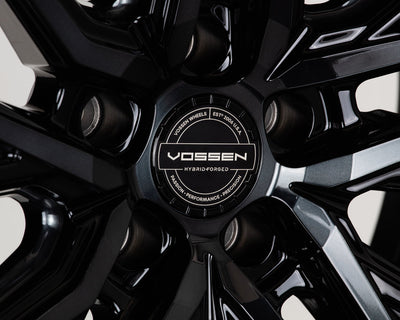 Vossen HF-4T 20x10 / 5x112 / ET50 / Deep Face / 66.5 - Tinted Gloss Black - Right Wheel-Wheels-Deviate Dezigns (DV8DZ9)