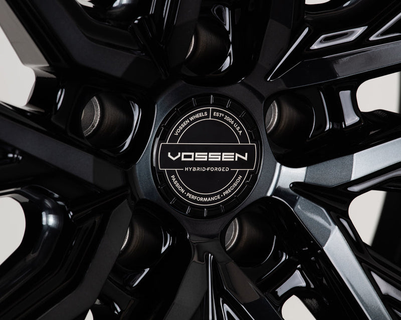 Vossen HF-4T 20x10 / 5x112 / ET50 / Deep Face / 66.5 - Tinted Gloss Black - Right Wheel-Wheels-Deviate Dezigns (DV8DZ9)