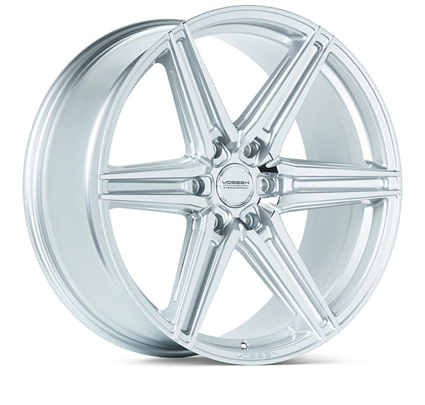 Vossen HF6-2 20x9.5 / 6x139.7 / ET15 / Deep Face / 106.1 - Silver Polished Wheel-Wheels-Deviate Dezigns (DV8DZ9)