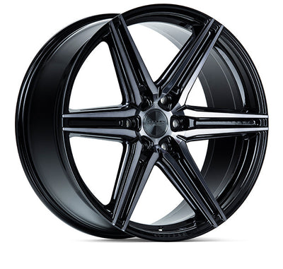 Vossen HF6-2 24x10 / 6x135 / ET25 / Deep Face / 87.1 - Tinted Gloss Black Wheel-Wheels-Deviate Dezigns (DV8DZ9)