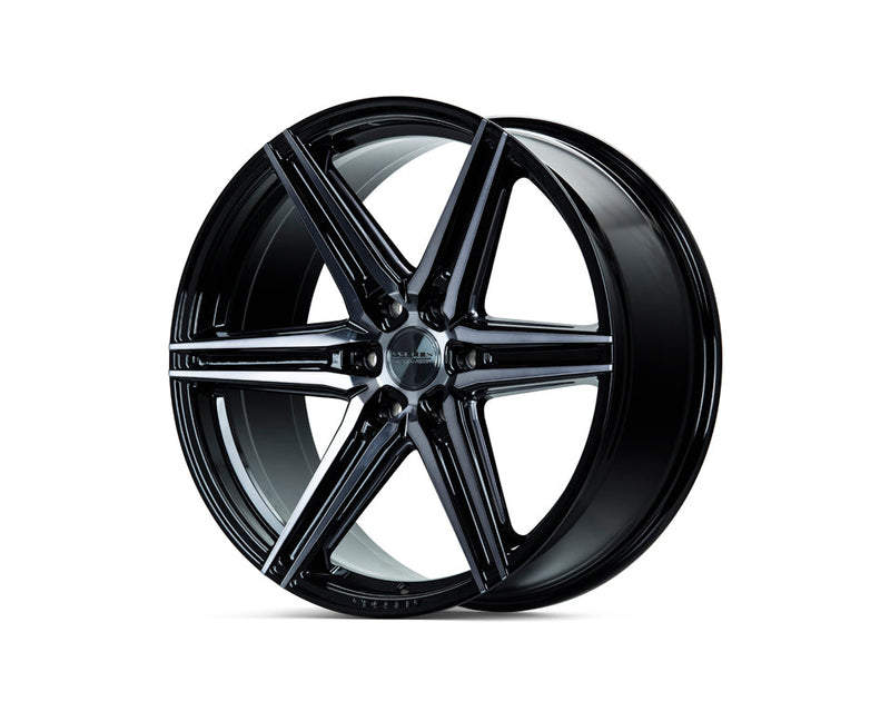 Vossen HF6-2 24x10 / 6x135 / ET25 / Deep Face / 87.1 - Tinted Gloss Black Wheel-Wheels-Deviate Dezigns (DV8DZ9)